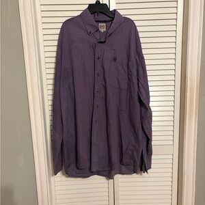 NWOT Cinch Men's Purple Button-Up Shirt